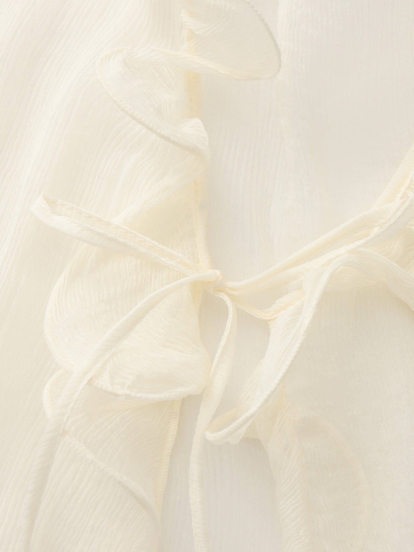 Monroe Ruffle Champagne Blouse