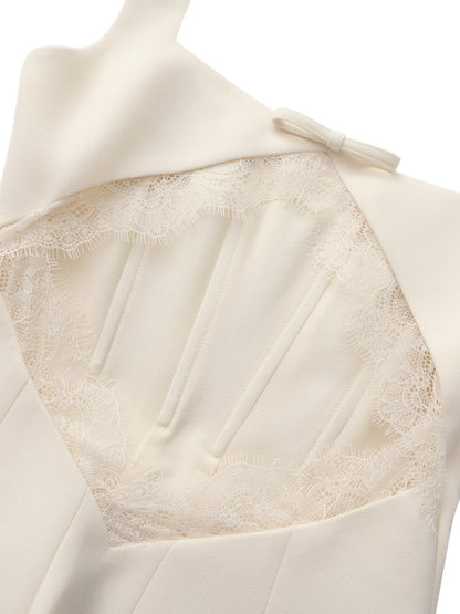 Eliza Cut Out Champagne Mini Dress