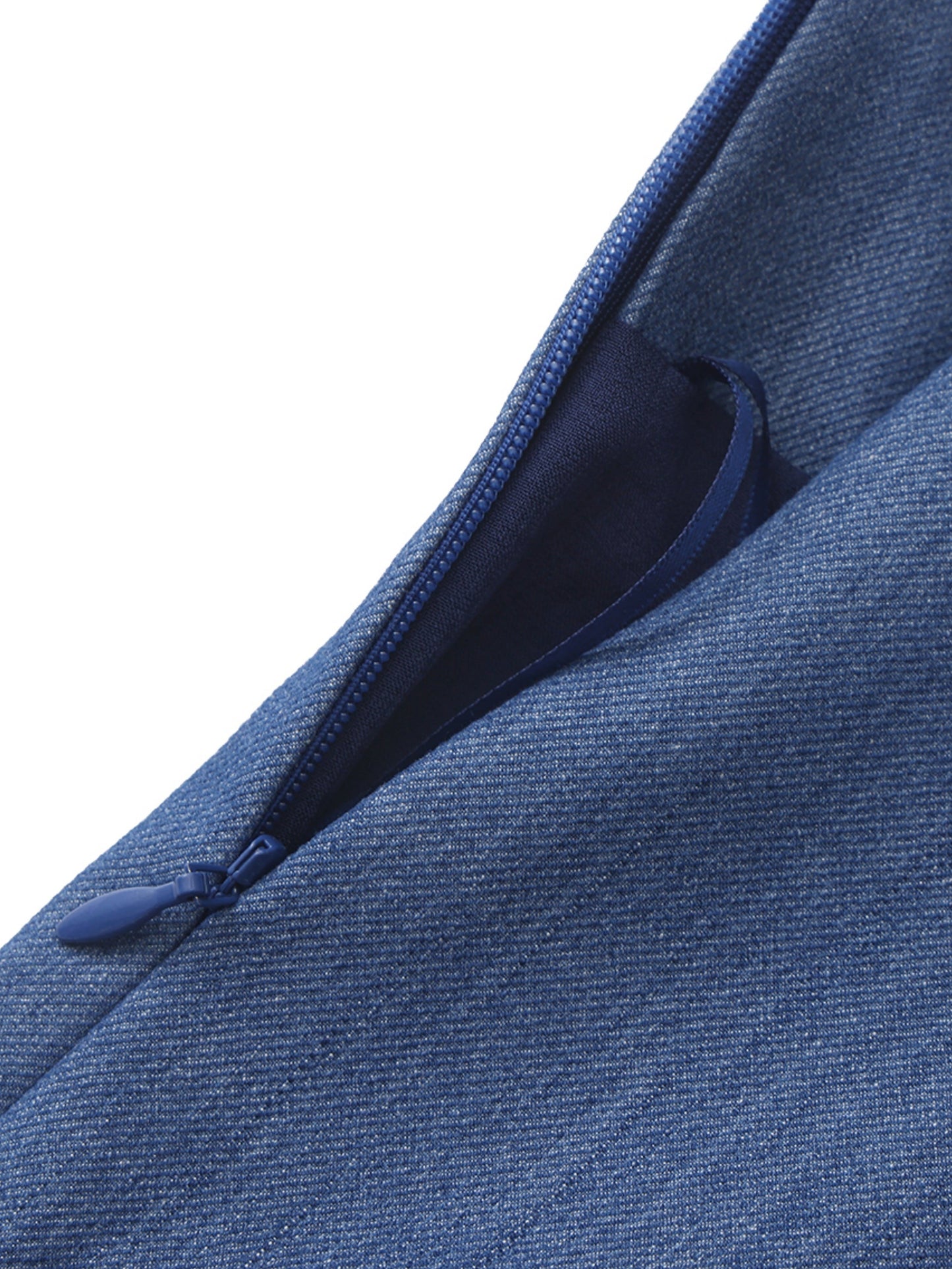 Amara High-Waist Blue Shorts