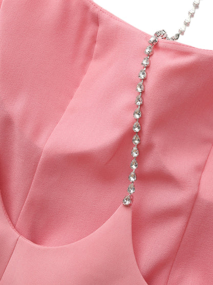 Giana Open-Back Pink Dress