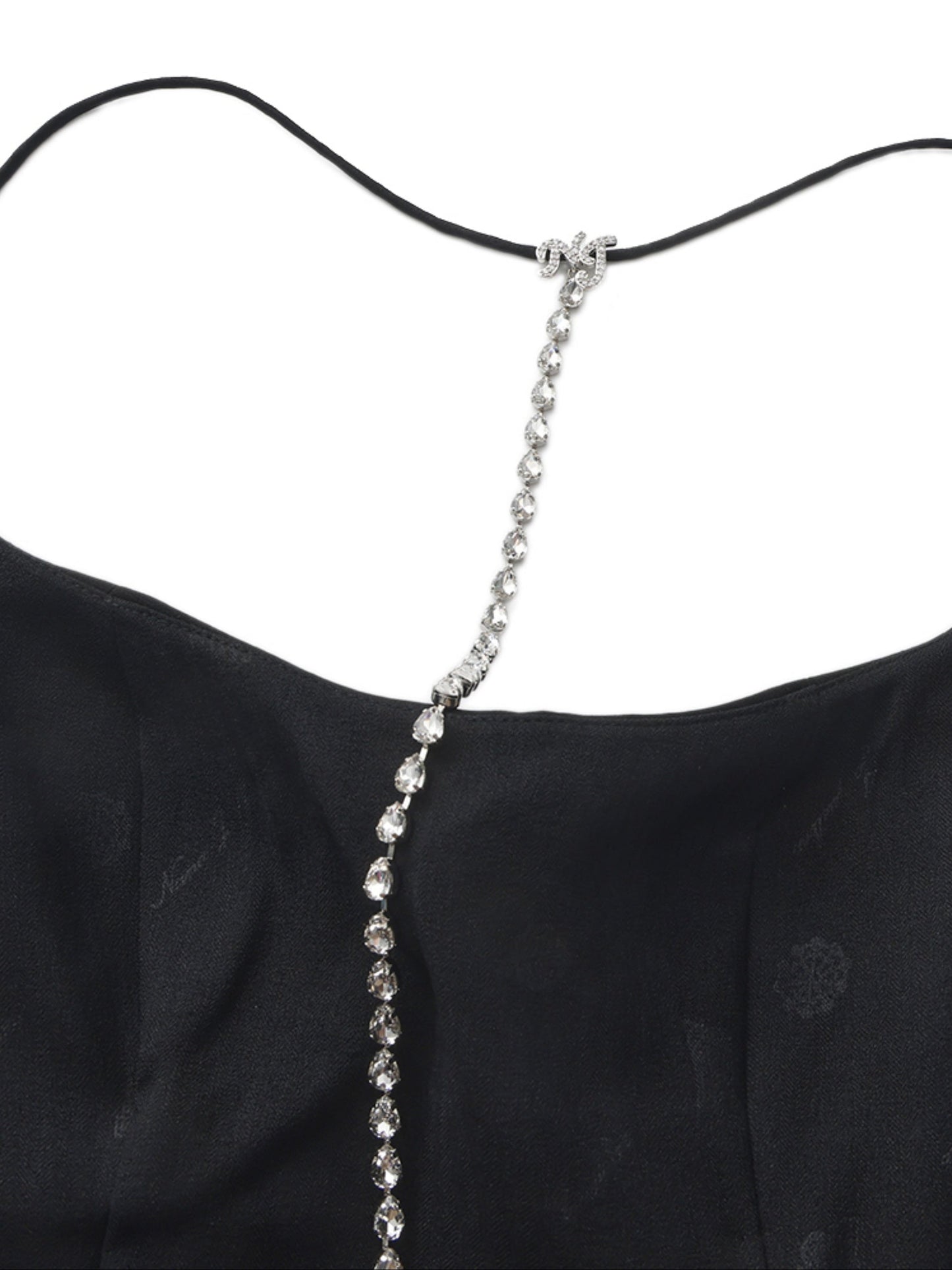 Giana Open-Back Black Dress