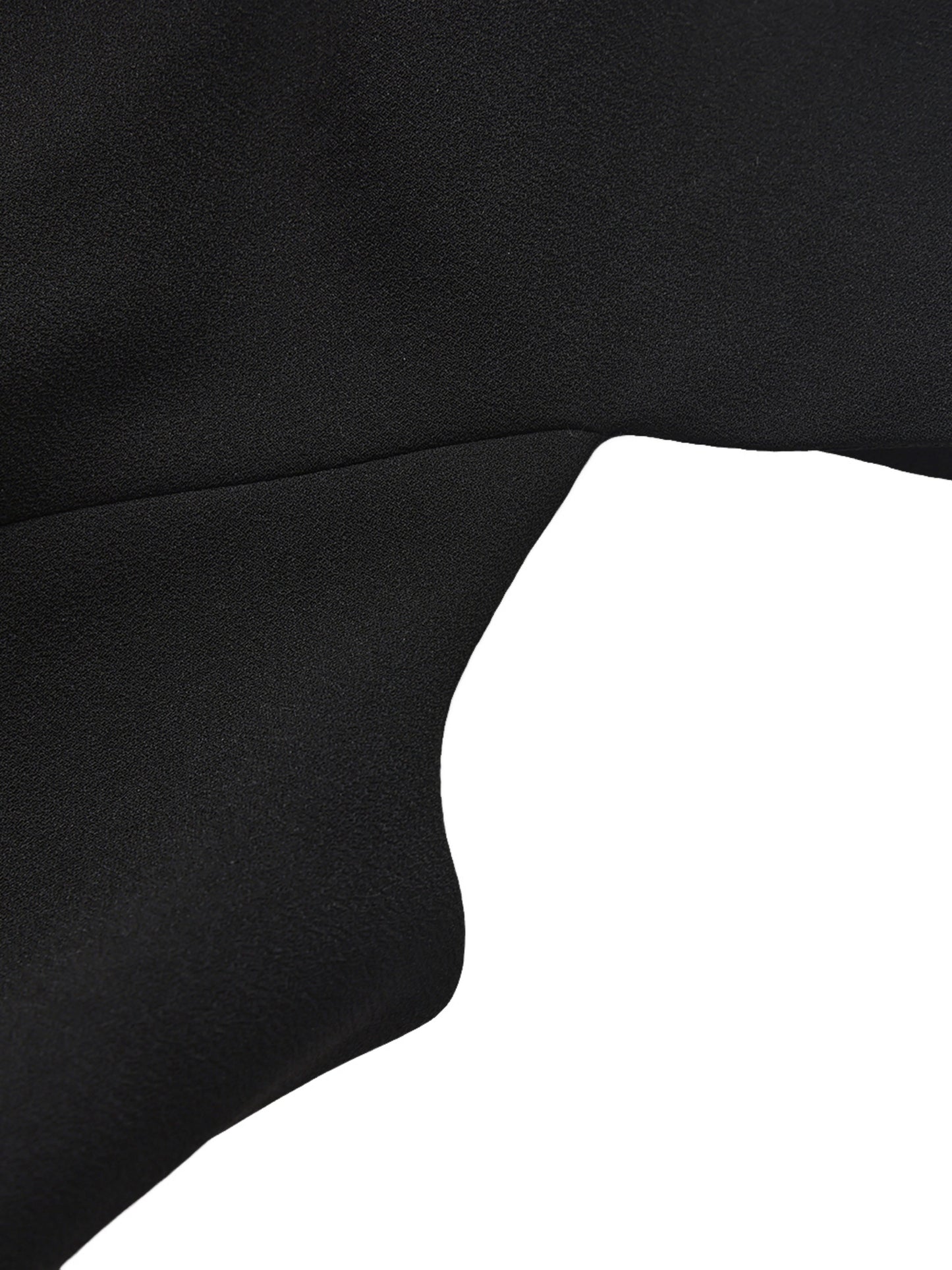 Alina Waist-Cinched Black Top