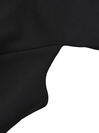 Alina Waist-Cinched Black Top
