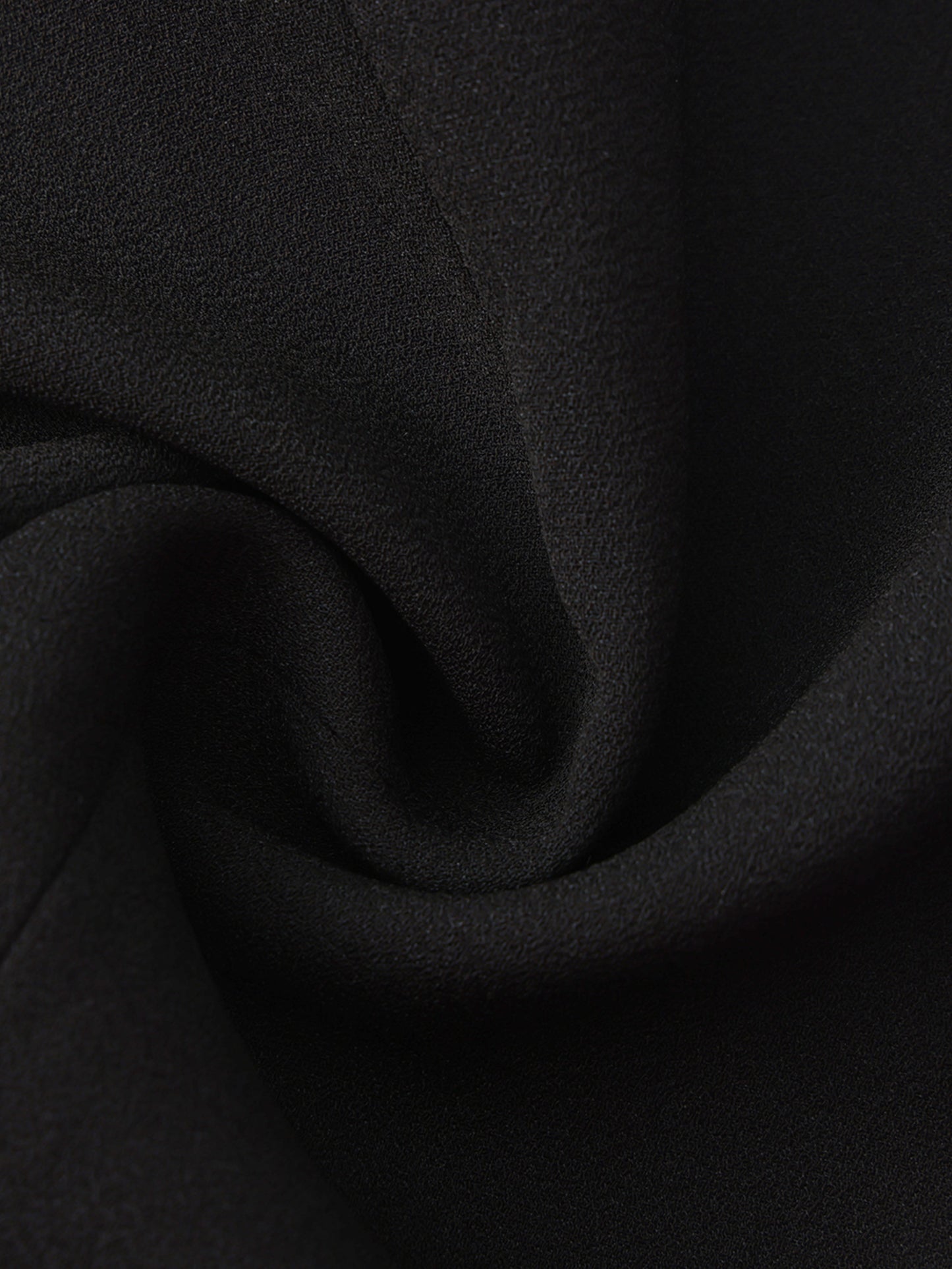 Alina Waist-Cinched Black Top