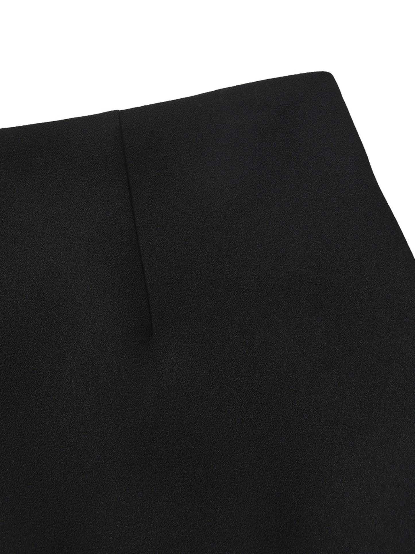 Alina Straight Black Mini Skirt