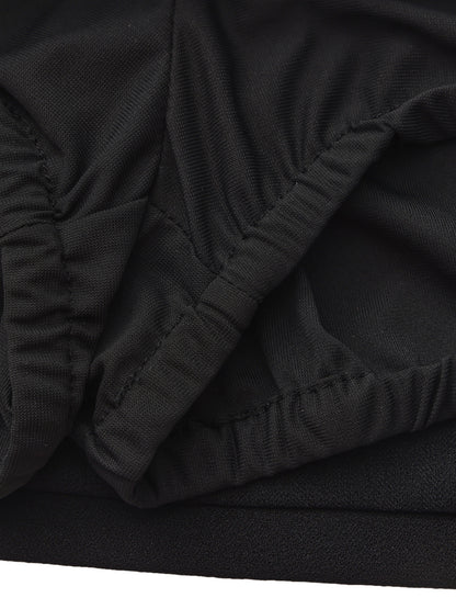 Alina Straight Black Mini Skirt