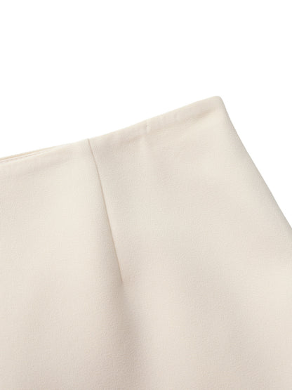 Alina Straight Champagne Mini Skirt