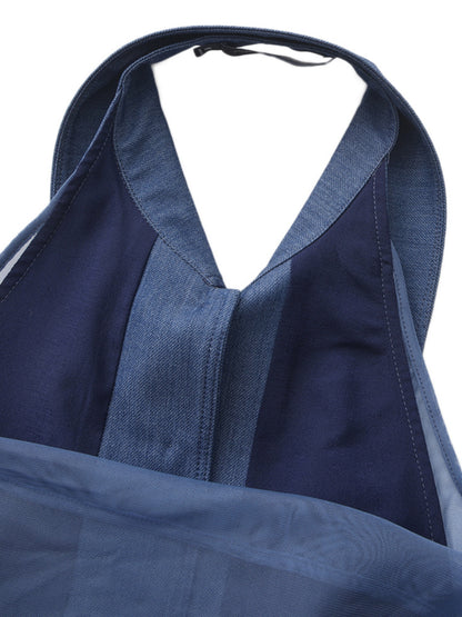 Amara Open-Back Blue Top