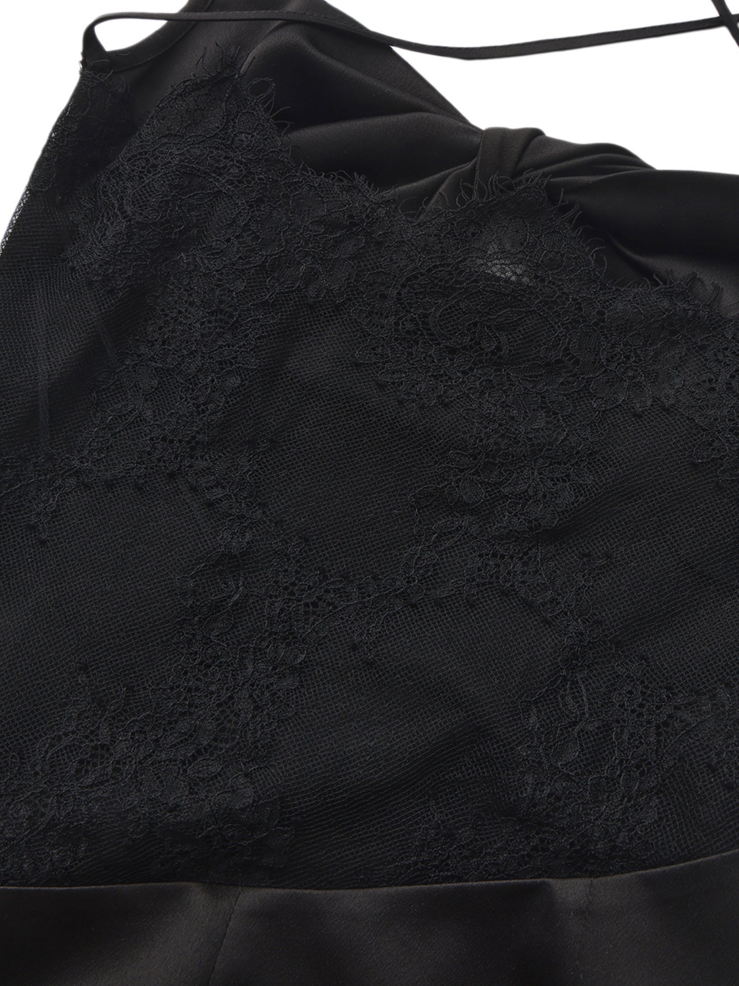 Brielle Twist-Front Black Dress