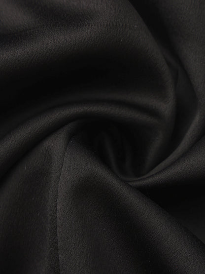 Brielle Twist-Front Black Dress