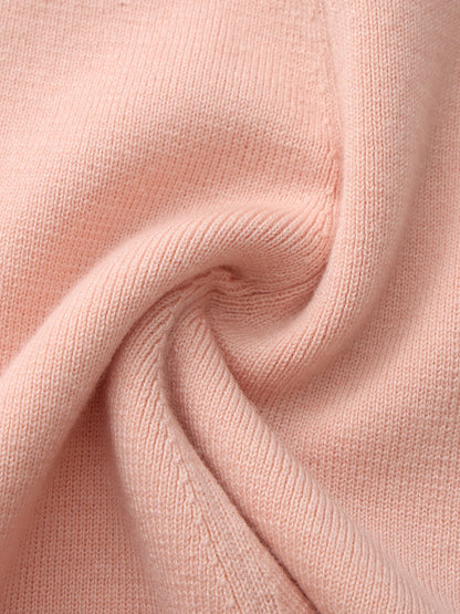 Colette Contrast Knit Pink Micro Shorts