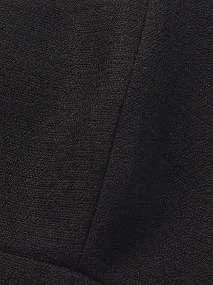Natalia Tailored Cropped Black Top