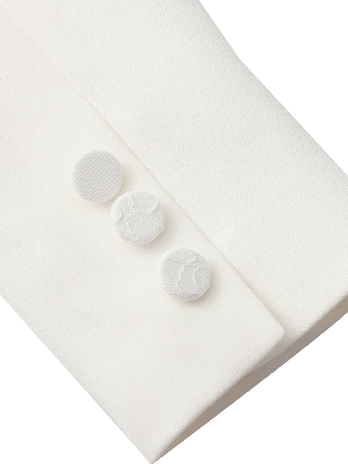 Margot Peak-Lapel White Blazer