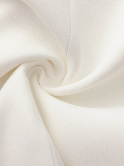 Margot Peak-Lapel White Blazer