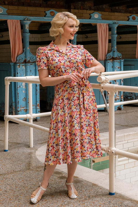 1940s Shirt-Waister Dress - Spring Parade