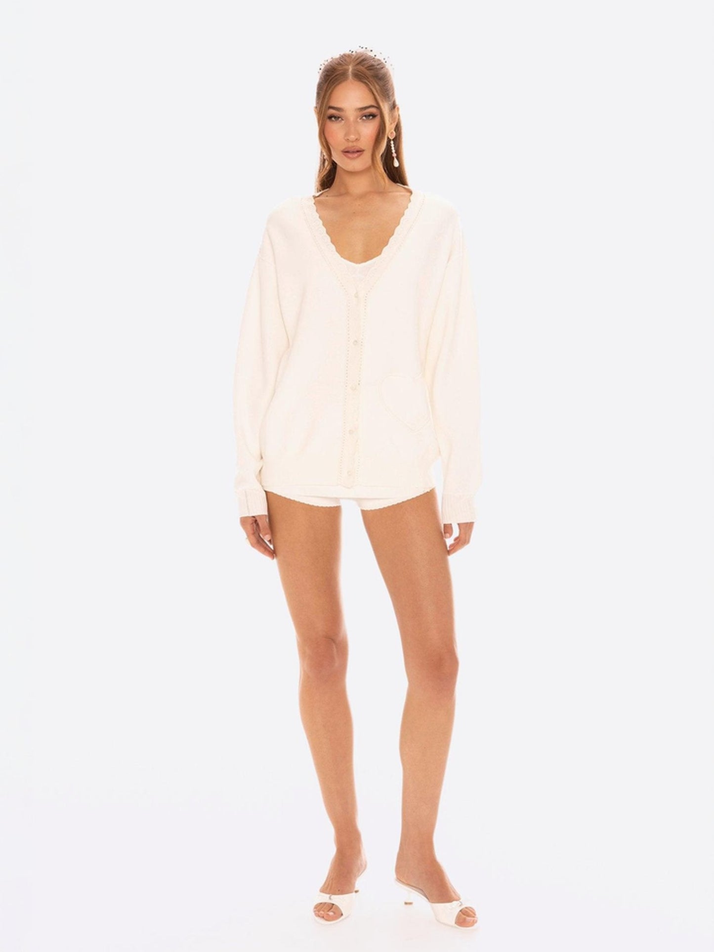 Carrie Cardigan (White)