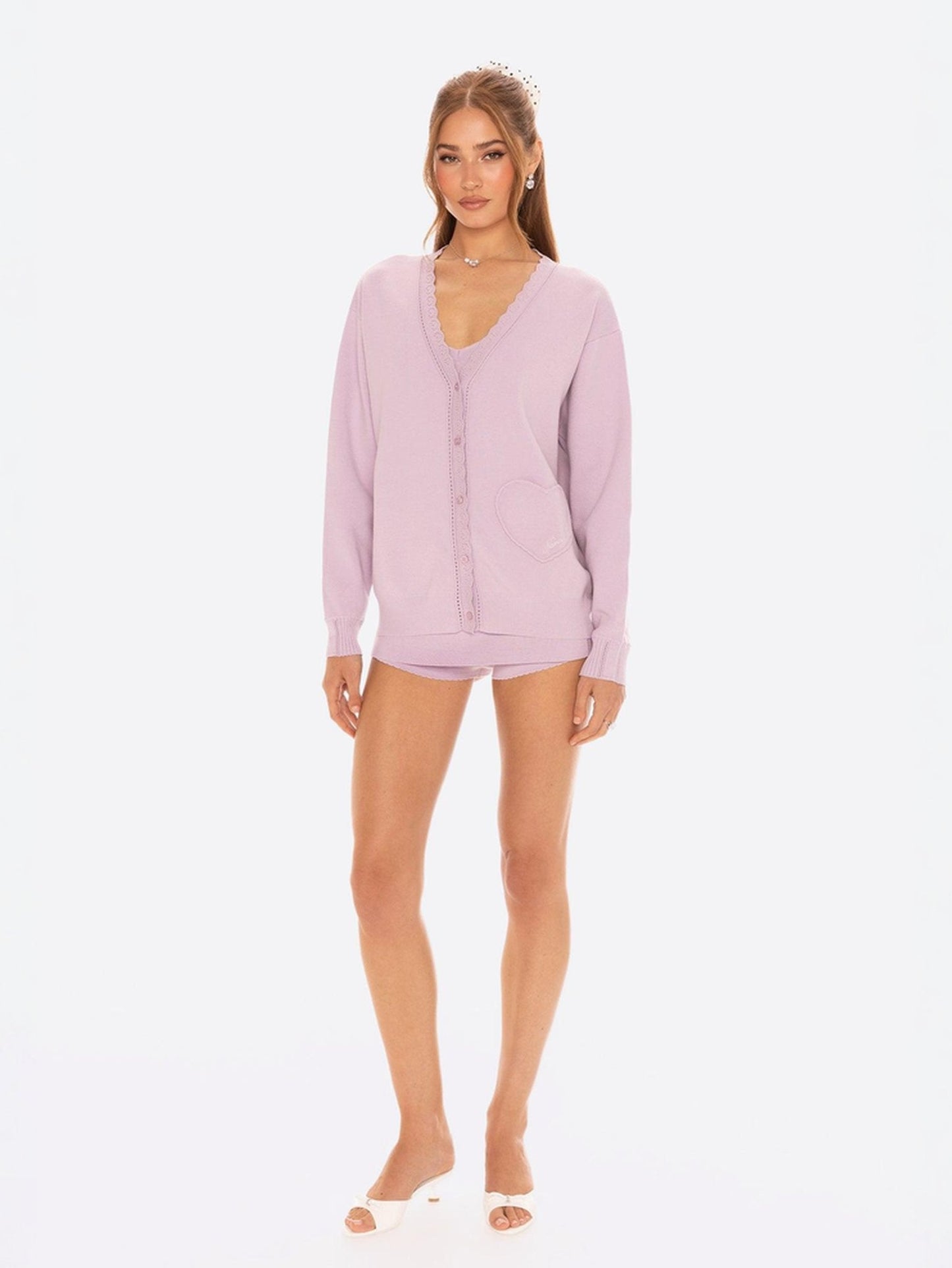 Carrie Cardigan (Purple)