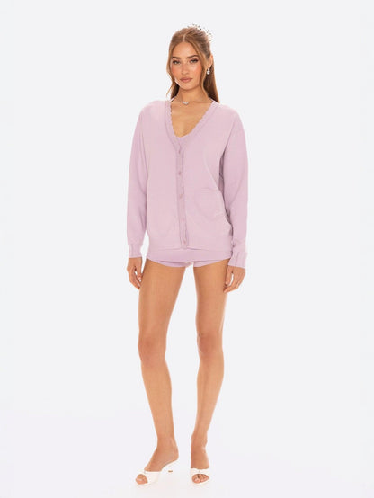 Carrie Cardigan (Purple)