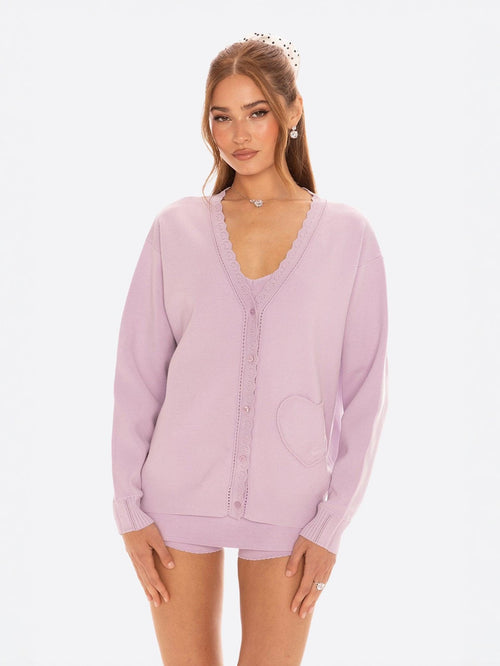 Carrie Cardigan (Purple)