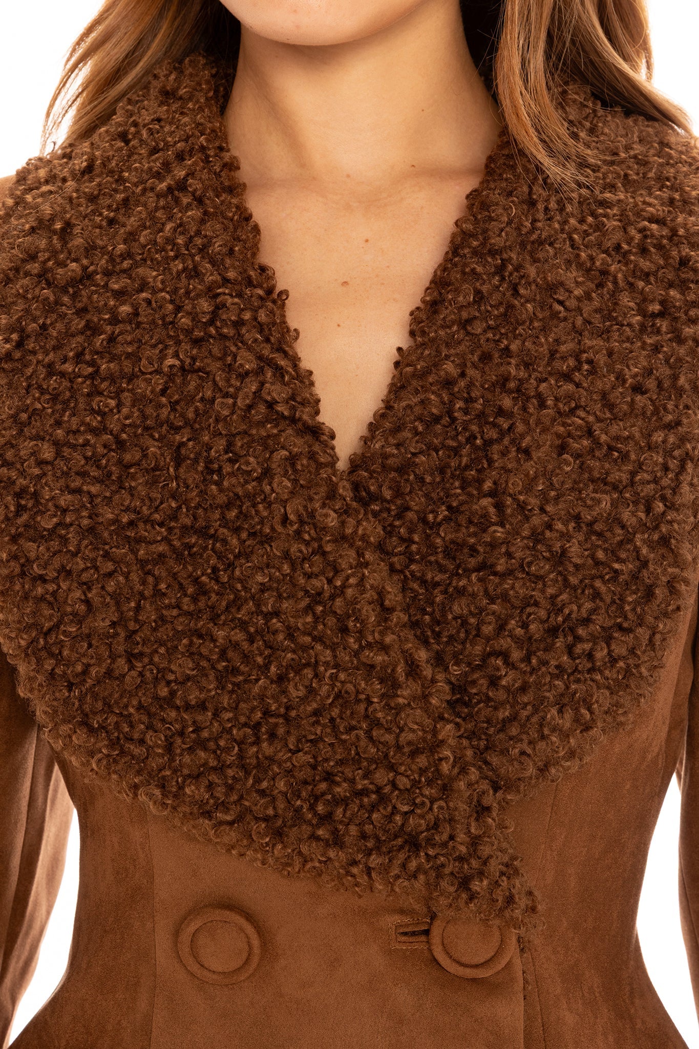 Celine Suede Coat (Brown)