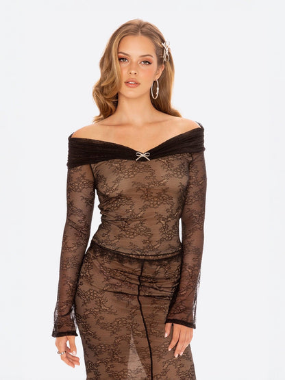Evelina Top (Black) (Final Sale)