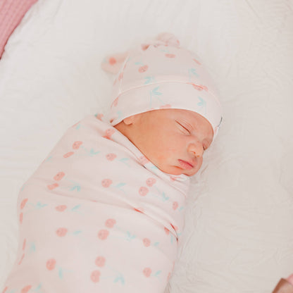 Knit Swaddle Blanket - Cheery