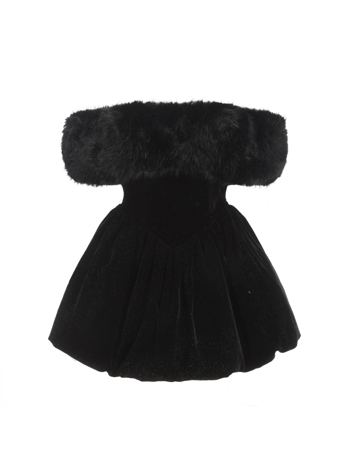 Candice Velvet Dress (Black) (Final Sale)