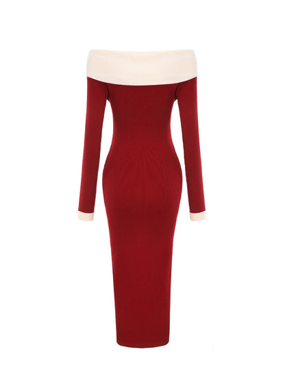 Annie Knit Dress (Red) (Final Sale)