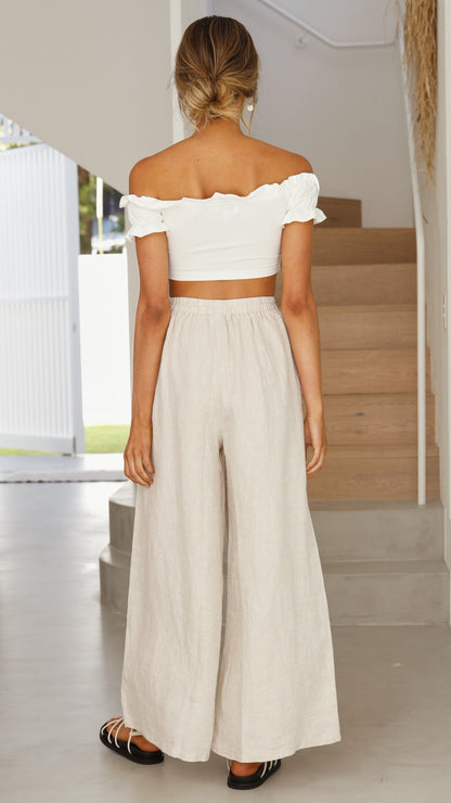 Oceana Pants - Natural