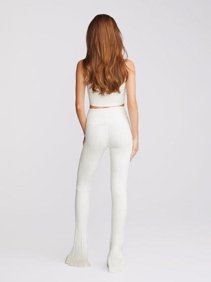 Janelle Knit Pants (White) (Final Sale)