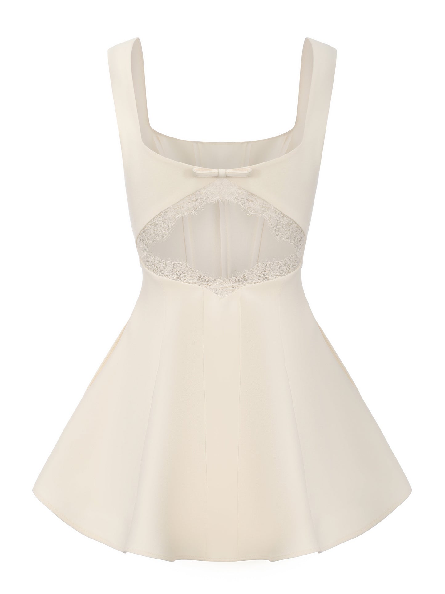Eliza Cut Out Champagne Mini Dress