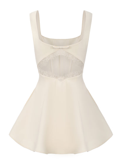 Eliza Cut Out Champagne Mini Dress