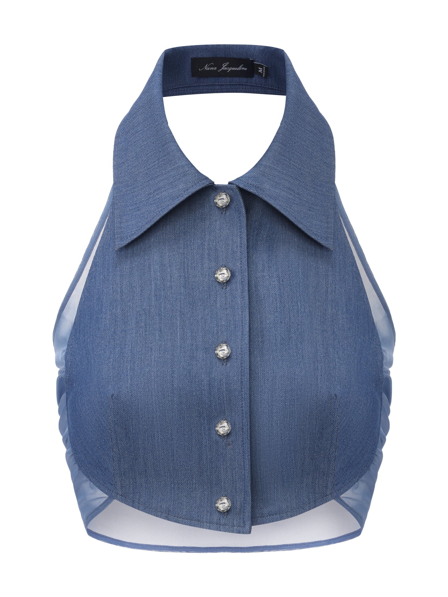 Amara Open-Back Blue Top