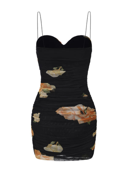 Gia Ruched Floral Dress