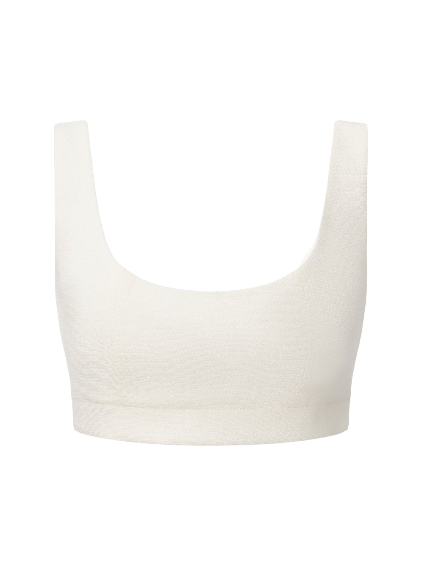 Natalia Tailored Cropped White Top
