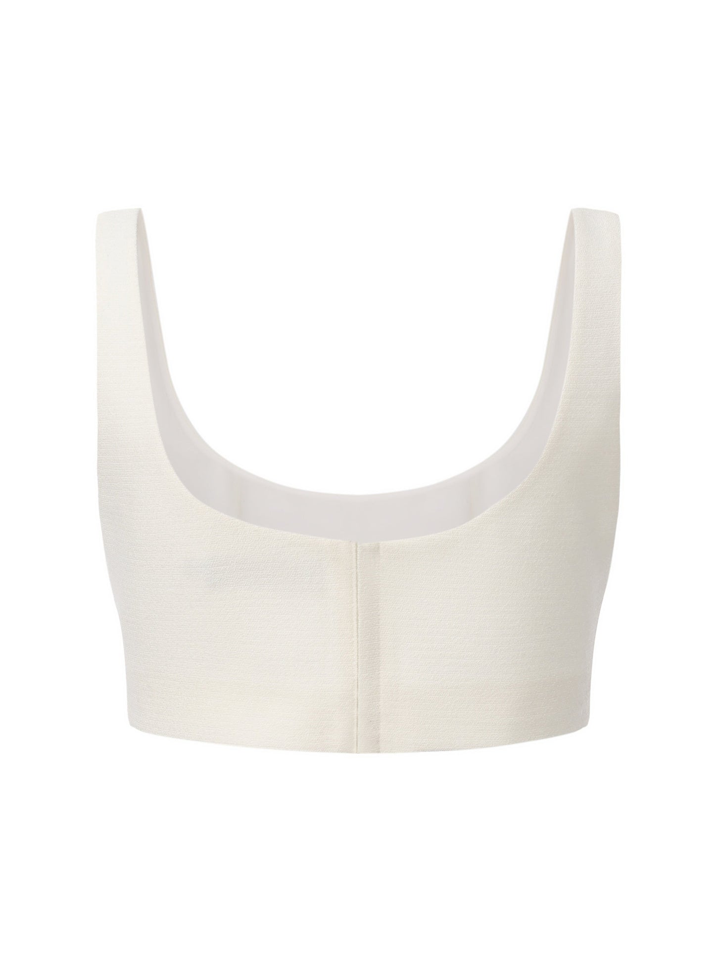 Natalia Tailored Cropped White Top