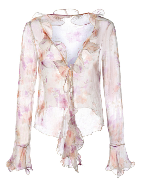 Monroe Ruffle Floral Blouse