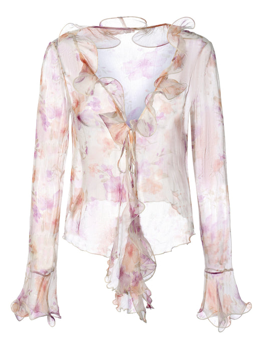 Monroe Ruffle Floral Blouse