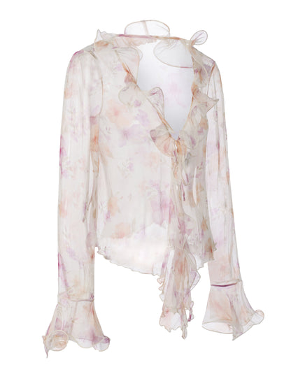 Monroe Ruffle Floral Blouse