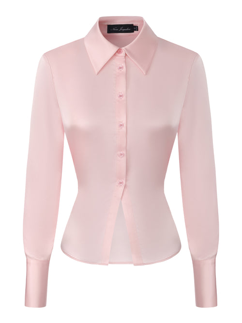 Eva Tie-Back Pink Shirt