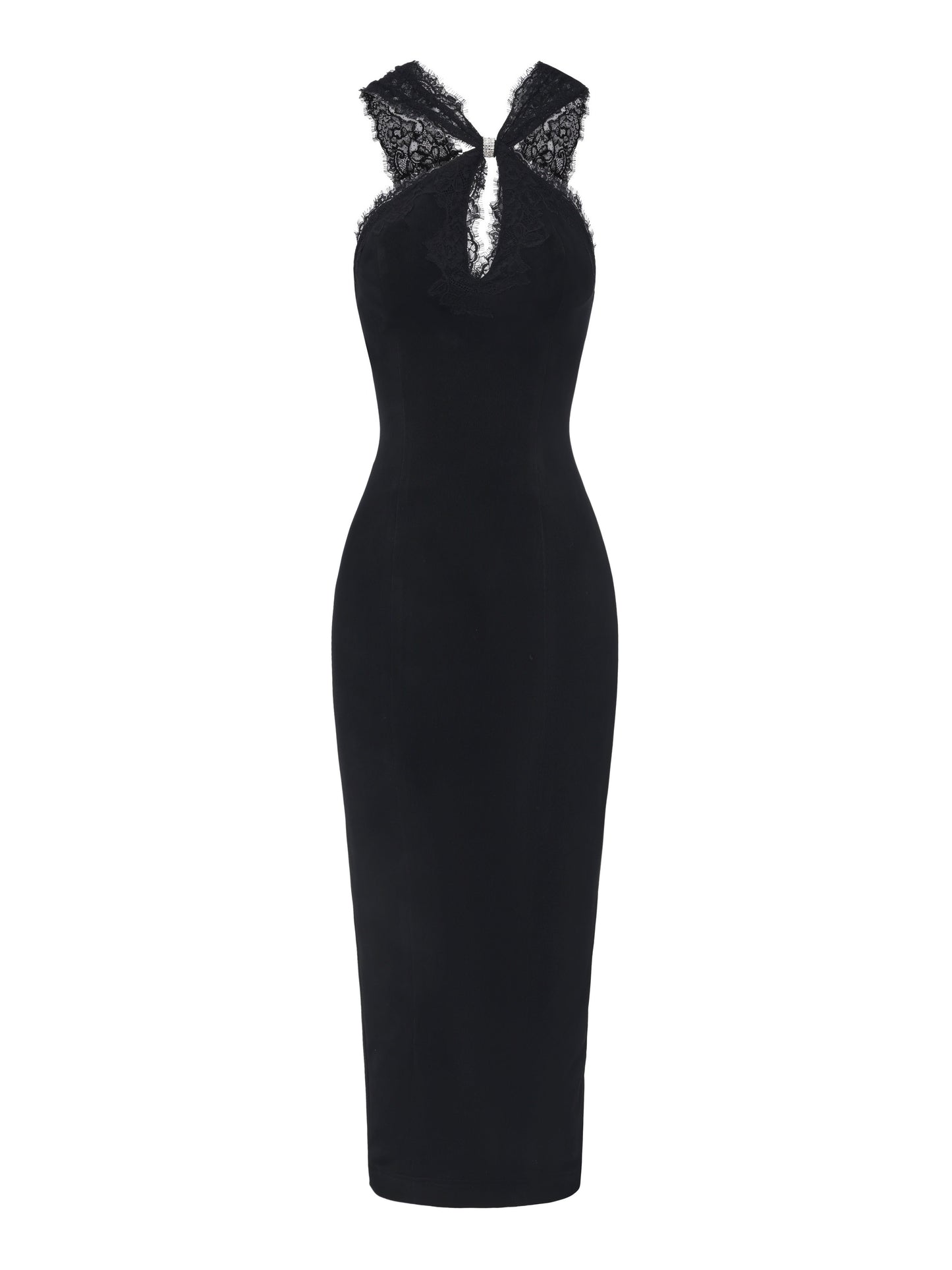 Alexandra Cutout Black Dress