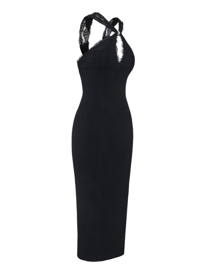 Alexandra Cutout Black Dress