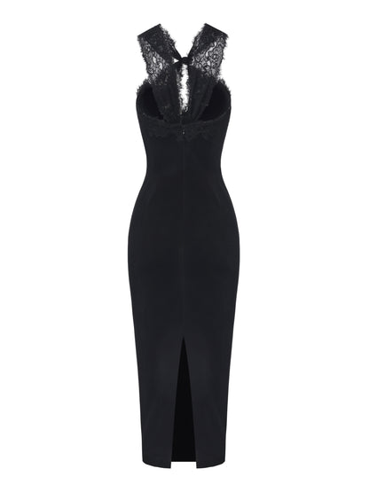 Alexandra Cutout Black Dress