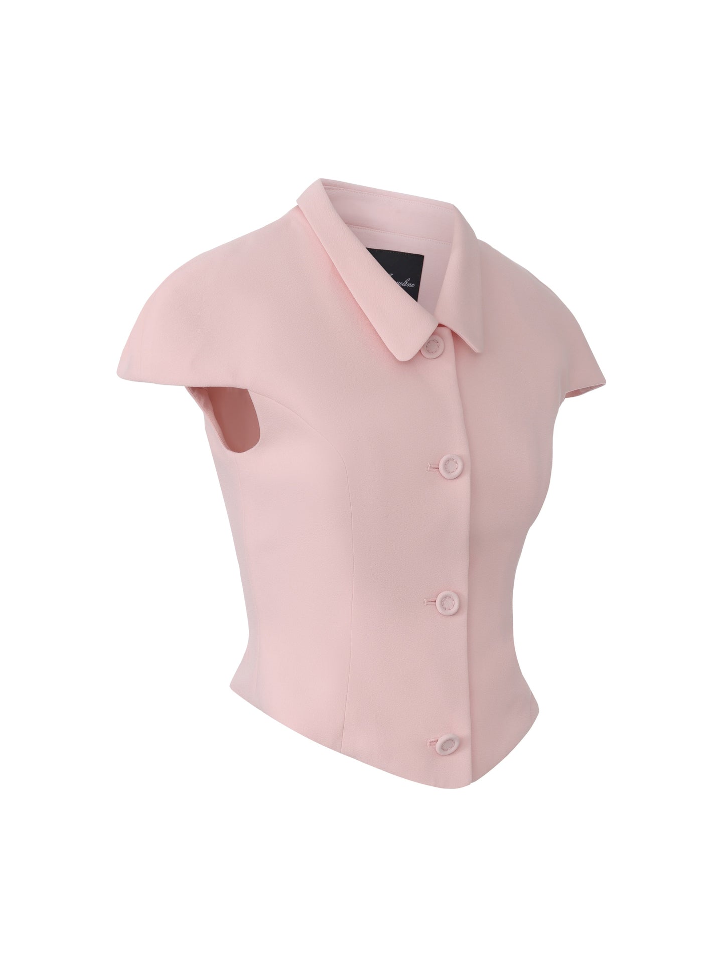 Alina Waist-Cinched Pink Top