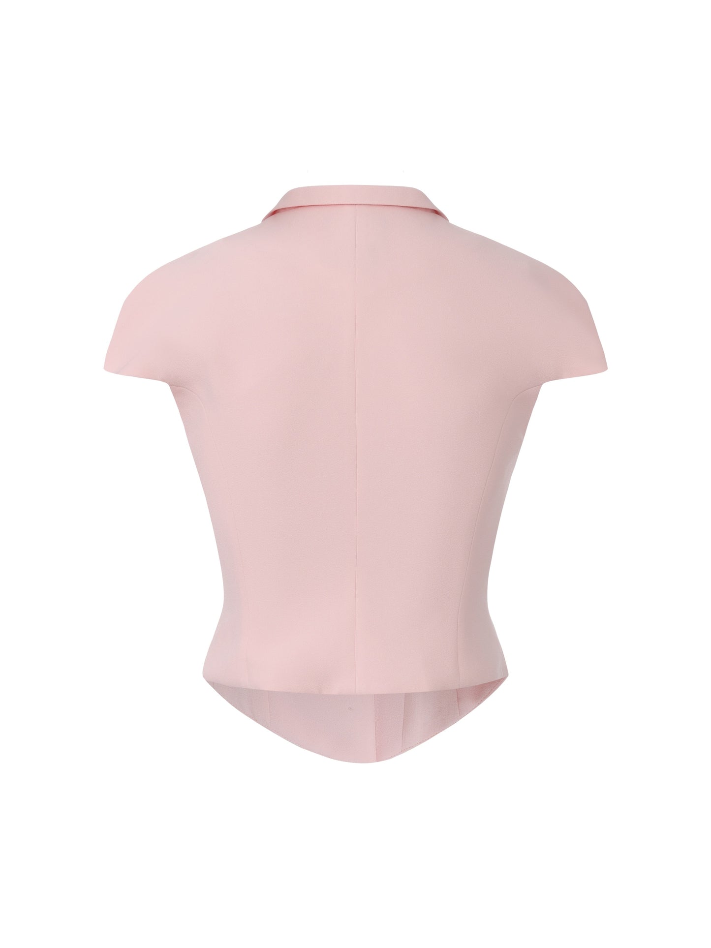 Alina Waist-Cinched Pink Top