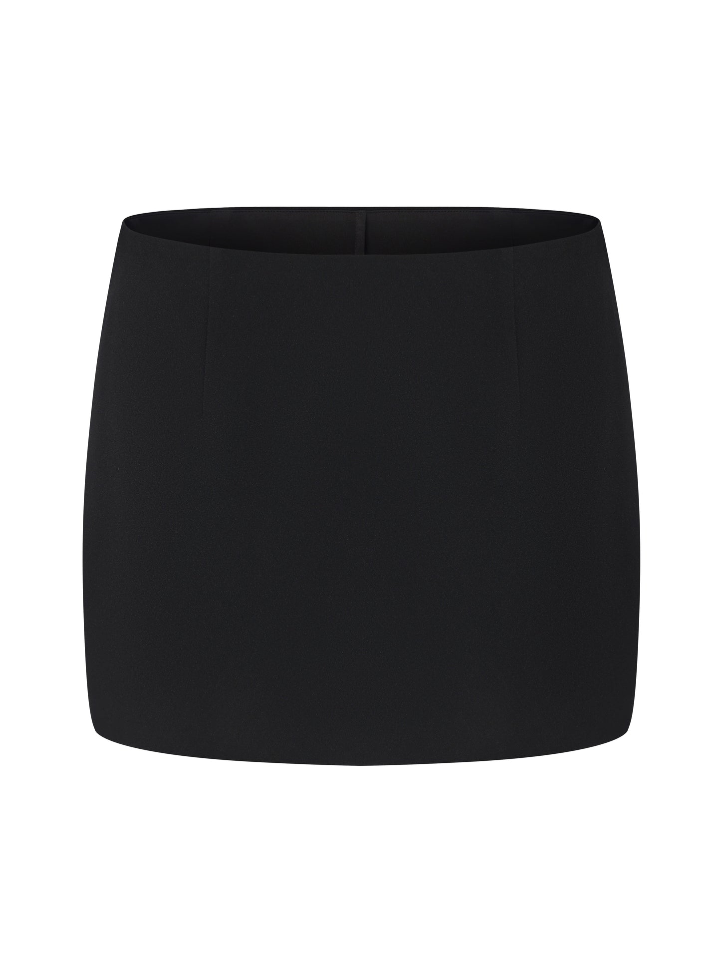 Alina Straight Black Mini Skirt