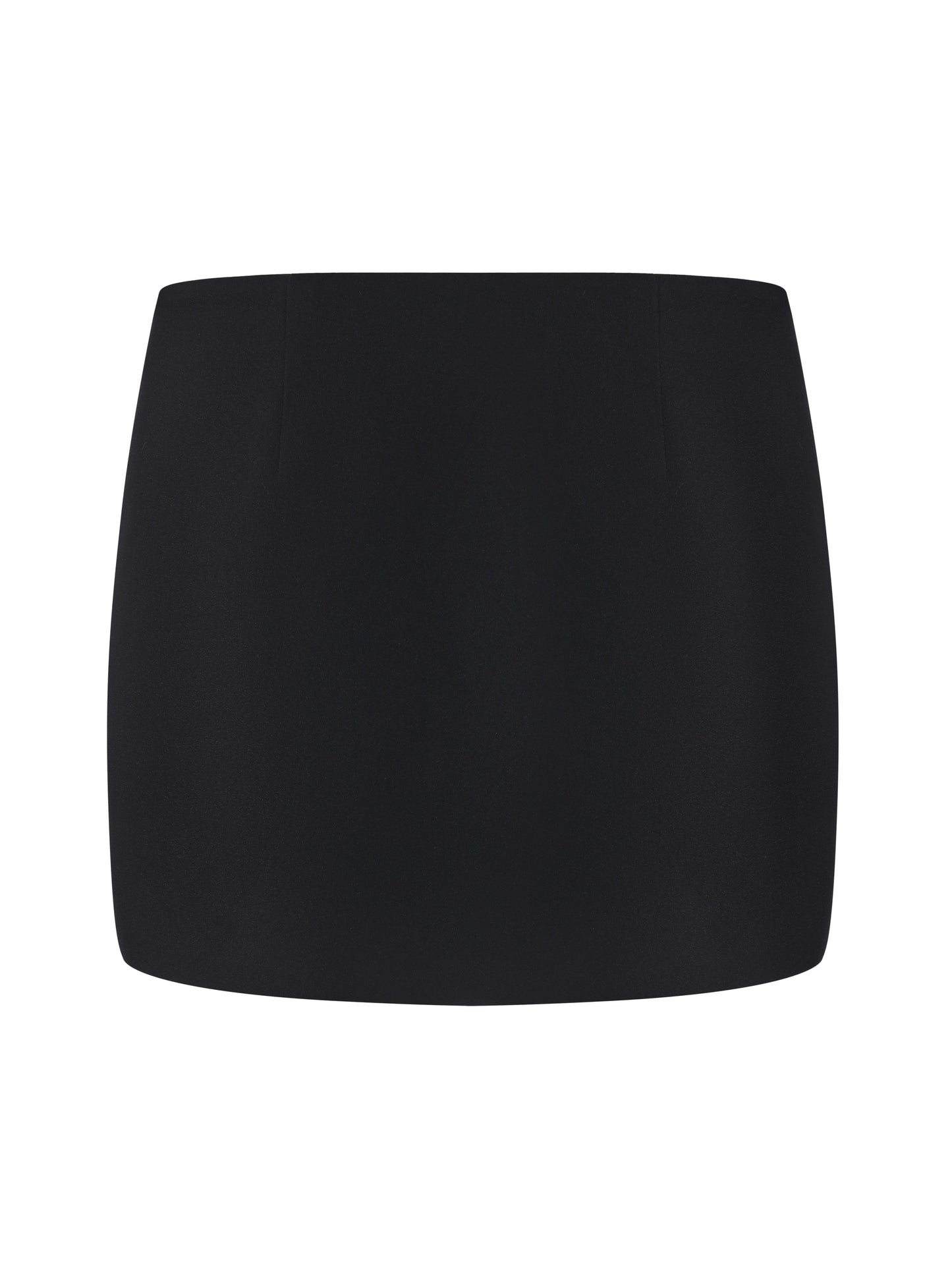 Alina Straight Black Mini Skirt