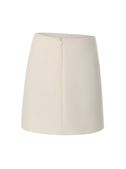 Alina Straight Champagne Mini Skirt