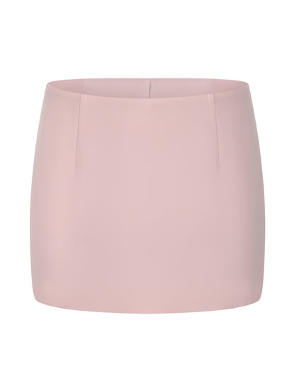 Alina Straight Pink Mini Skirt