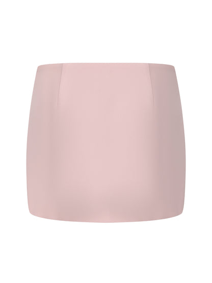 Alina Straight Pink Mini Skirt